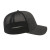 Embroidered One Size Stretch Fit Mesh Back Cap - Heather black/black