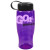 27 Oz Poly-Pure Sports Bottle with Tethered Lid