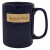 Engraved Peek-A-Bamboo Stoneware Mug  - Cobalt Blue