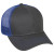 Structured Mesh Back Cap with Snap Closure Promo Charcoal/Royal