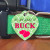 Personalized my name is heart shaped pet tag