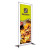 Custom Single Sided 3' FrameWorx Banner Display  - Chrome/silver Frame