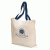 Colored Handle Tote Promotional Custom Imprinted With Logo- Navy