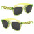 Custom Full Color Malibu Sunglasses - Translucent Lime