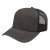 Modified Flat Bill with Mesh Back and Logo charcoal-black