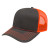 Modified Flat Bill with Mesh Back and Logo charcoal-blaze