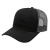 Modified Flat Bill with Mesh Back and Logo black- charcoal