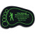 Foot Print - Recycled Tire Coaster Promotional Custom Imprinted With Logo