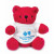 Red 7 inch Extra Soft Stuffed Bear with Logo