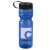 28 Oz Transparent Sports Bottle with Tethered Lid