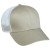 Structured Mesh Back Cap with Snap Closure Promo Khaki/White