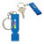 Logo Imprinted Patrol Key Chain Whistle - Royal blue