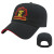 Sandwich Visor Cap Embroidered with Logo - Black/red