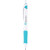 Promotional Acroball Pen- Pure White/Click Pen - Turquoise