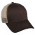 Structured Mesh Back Cap with Snap Closure Promo Brown/Khaki