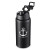 Helio Aluminum Bottle 16.9 oz with Logo Black