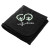 Black Recycled Fleece Blanket  - embroidery extra