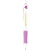 Promotional Acroball Pen- Pure White/Click Pen - Purple