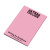 Pink 3M Post-It Notes 4 x 6 Color Pad - 25 Sheets