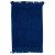 Color Cotton Velour Sport Towel With Logo - Navy