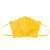 Imprinted Colored Canvas Face Covering - Daffodil