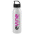 Metalike Bottle with Crest Lid - white