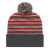 Custom Striped Knit Cap with Cuff True Red