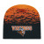 Customized Static Pattern Knit Beanie - Black/Deep orange