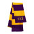 Sportsman Rugby Striped Knit Scarf - Logo - Purple/gold