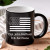 Personalized American Flag Black Coffee Mug - 11oz