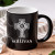 Celtic Cross Personalized Black Coffee Mug - 11oz