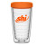 Logo Imprinted Hydro Double Wall Tumbler 16 oz - Orange