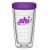 Logo Imprinted Hydro Double Wall Tumbler 16 oz - Purple