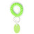 Light Green Promotional Wrist Coil Key Ring and Key Tag