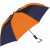 Orange-Navy Custom Sport Two-Toned Large Folding Umbrella