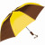 Brown-Gold Custom Sport Two-Toned Large Folding Umbrella