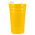 Imprinted Fiesta Cup with Lid - Yellow