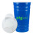 Imprinted Fiesta Cup with Lid - Royal blue