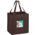 Full Color Heavy Duty Grocery Bag - Chocolate brown