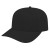 Black Ribbed Tri-Blend Embroidered Snap Back Cap