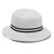 White/Black/White Imperial Embroidered Oxford Bucket Cap