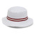 White/Maroon/White Imperial Embroidered Oxford Bucket Cap