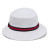 White/Navy/Red Imperial Embroidered Oxford Bucket Cap