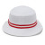 White/Red/White Imperial Embroidered Oxford Bucket Cap