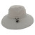 Gray Imperial Rabbit Island Embroidered Sun Protection Hat