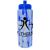 Custom Confetti 32 oz Sports Bottle Push n Pull Cap - Blue/yellow