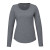 Heather Charcoal Women's Custom SOMOTO Recycled Eco Long Sleeve Tee
