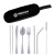 Promotional Stainless Steel Cutlery Set in Pouch - Black