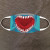 Shark Attack Child's Face Mask - Flat