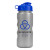 22 oz. Metallic Sports Bottle with Flip Top Lid - blue lid